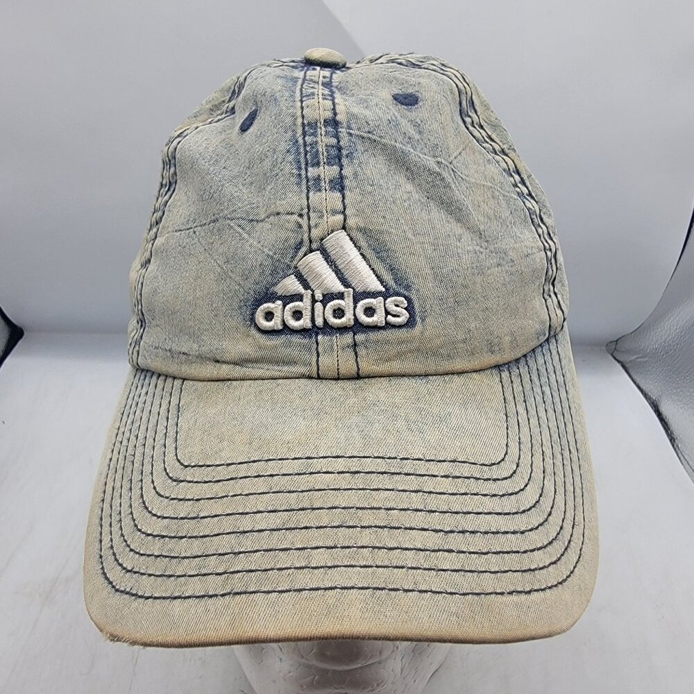 Adidas Distressed Gray Climalite Dad Cap Causal Athletic Outdoors Comfort